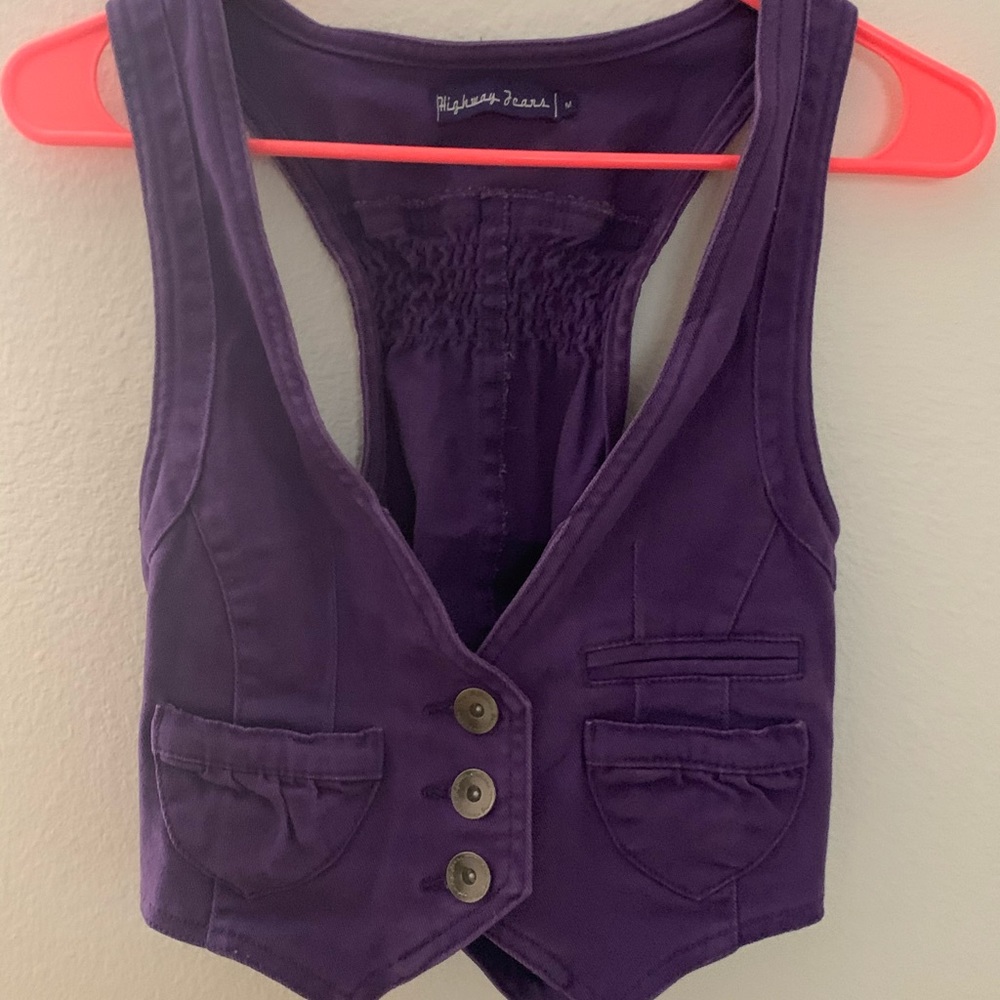 Vintage purple vest